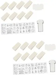 FRCOLOR Sets Professional Manicure Set Nail Art Tools Stencils Plates Templates