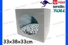 IKEA UTSADD Pet House Home Dog Cat Cube Cosy Cushion Storage Grey-Blue KALLAX
