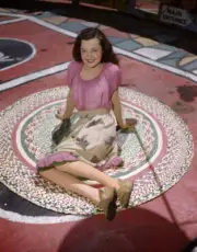 American actress Wanda Hendrix circa 1949 Historic Old Movie Photo
