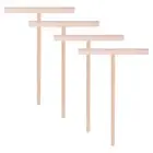 4Pcs T Shape Crepe Maker Pancake Batter Wooden Spreader Stick, Wooden Crepe2246