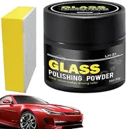 Glass Scratch Remover - Clear Scratch Repair, Glass Polishing Kit | Car Glass Cleaning Windshield Polish, Safe Windshield Polish, Remove Scratches from Windowss Mirrors Glass Tables 1.97x1.69 Inches