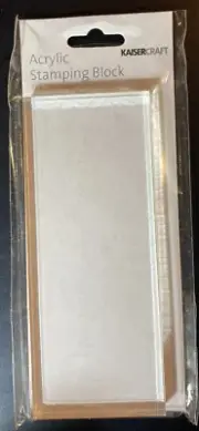 CS214 - Kaisercraft - Acrylic Stamping Block - 55x135x8mm - 1 Pce