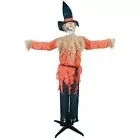Sunstar Standing Scarecrow Animated Light-Up Halloween Decoration - 72 in - Ora