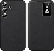 for Samsung Galaxy S25 Plus with Smart Small Screen View, S-View Wallet Phone Case, for Samsung S25 Plus Case Smart Window Cover, Smart Flip Leather Protective Cover for Samsung S25 Plus 5G Case