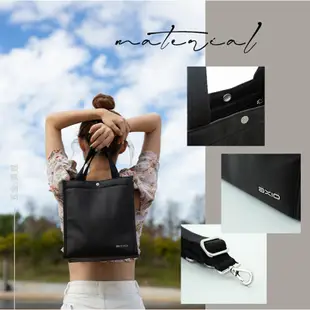 AXIO KISS Shoulder bag 隨身帆布吐司包 (AKT-286B) -黔黑色 + Cosmetic化妝包