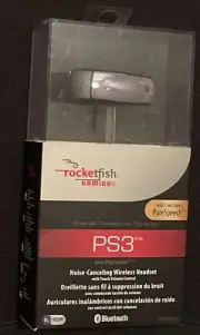 Rocketfish RF-GPS31126 PS3 Wireless Gaming Headset Noise-Canceling Bluetooth ear