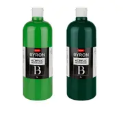 Jasart Byron Acrylic Paint 1L (Green) - Light
