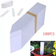 100Pcs Plastic Plant Seed Labels Pot Marker Nursery Garden Stake Tags 10cm x2cm