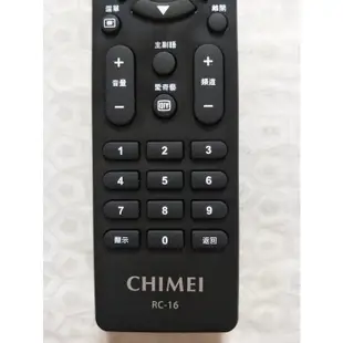 CHIMEI 奇美原廠遙控器 RC16專用TL-24A600 ,TL-32A600, TL-40A600 ,TL-43A