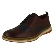 Mens Clarks Two-Tone Brogue Shoes Chantry Wing