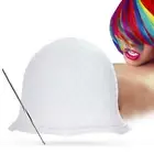 Silicone Dye Hat Reusable Cap Hook for Hair Coloring Highlighting Hairdressing