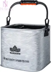 Fishing Bucket Portable Thicken EVA Waterproof 4M Rope 10L Multifunction Bucket