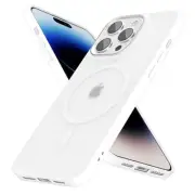Magnetic Case for iPhone Phone Case Compatible with Magsafe, Slim 14 Pro White