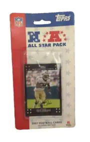 Unopened 2007 Topps NFL AllStar Football 11-Card Pack Manning Brady Favre Sealed