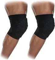 Mcdavid 6440 Hex Knee Pads/ Elbow Pads/ Shin Pads for Volleyball, Basketball, Football & All Contact Sports, Youth & Adult Sizes, Sold as Pair (2 Sleeves)