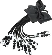 COSMEVIVI Ponytail Hair Extension with Bowknot Stylish Braided Wig for Women DIY Ponytail Accessory for Daily Use Parties Cosplay Versatile Braiding Hair