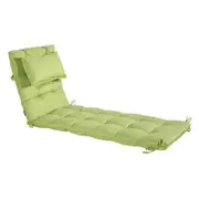 Cabana Outdoor Sun Bed Cushion with Pillow - Kiwi Green