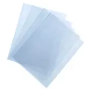 100Pcs 10x8 Inch Shrink Wrap Bags, Blue Clear PVC Heat Shrink Wrap