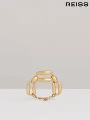 Reiss Gold Tone Lara Sculpted Link Bracelet (AL1153) | $155