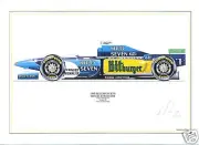 Michael schumacher ltd.ed.art print-1995 Benneton B195