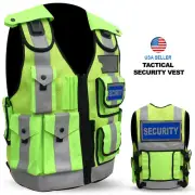 High-Visibility Reflective Security Vest Premium Safety Gear for UAS Drone Pilot