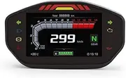 Motorcycle Universal LCD TFT Digital Speedometer 14000RPM 6 Gear Backlight Motorcycle Odometer, for 1,2,4 Cylinders Meter Motorcycle Trip Meter