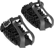 CyclingDeal Bike Bicycle Toe Clips Cage ONLY - Compatible with Peloton Bike & Bike+ Pedals - Convert Look Delta Pedals to Dual Function Pedals - Ride with Sneakers