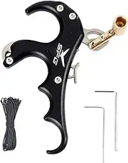 SPG Thumb Release for Compound Bow - Aluminum Alloy Bow Release Trigger with Allen Wrench Anti-Slip Frosted Texture Archery Release Aid