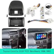 For Toyota Corolla Car Fascia Frame Adapter Android Radio For Toyota Corolla E110 VIII Hatchback 1996-2002 Dash Fitting Panel Frame cord