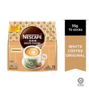 [BUNDLE 4 PACKS] NESCAFE WHITE COFFEE ORIGINAL (33g x 15 STICKS) MALAYSIA.