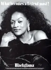 Vintage BLACKGLAMA Print Ad w/ JESSYE NORMAN Proof - Mint