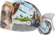[WOSHJIUK] Working Hat 2 Pack Scrub Caps for Women,Sunshine Pig Sand Beach,Tie Back Cap Adjustable Scrub Hat