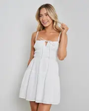 [Mooloola] Mooloola Women's Mira Dress in Cream 0 Cream