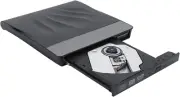 USB3.0 External Optical Drive, Dual‑Port Type-C CD DVD +/-RW ROM Drive Burning W