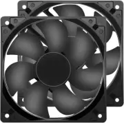 Small Cooling Fan 2Pin 2Wire 1600RPM High Performance PC Fans 120Mm 2Pack12V