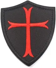 [YOYUMI] Tactical Morale Patches Knights Crusader Hook and Loop Knights Tactical Badge Patch