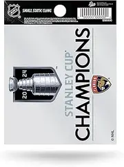Rico Industries NHL Hockey Florida Panthers 2024 Stanley Cup Champions Small Static Cling