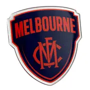 Melbourne Demons AFL Lensed Chrome Decal Badge - Cars, Bikes, Laptops, Most Things