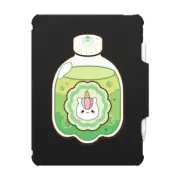 iPad Air 11-inch (M2/M3) Impact Folio Case Magical Unicorn in Green Apple Soda Bottle - Cute Animals with Sweet Drinks & Fruits