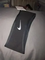 NIKE Club Fleece Headband One Size Black Swoosh RN #129862 Brand New