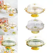 Cake Stand with Lid, Dessert Snack Serving Platter for Muffins Cookies Cupcake