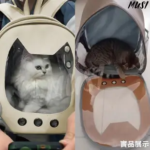 [台灣快發]寵物外出包 太空包 寵物背包 霧灰藍 貓背包 貓咪外出包 寵物包 貓咪後背包 寵物外出籠 寵物用品