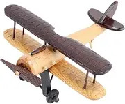Airplane Model in Wood 3D Design for Home and Office Display, Brown