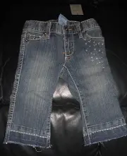 Baby girls 6-12 mths Size 0 Pumpkin Patch diamante stretch jeans