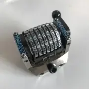 1pc 7 digits numbering machine printing press encoder wheel rotates reversely