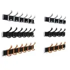 Coat Rack for Key Holder Modern Simple Towel Rack 4/6-Hooks Robe Hanger for Home