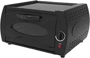 2-in-1 Tandoori Oven Indoor with Overheating Protection, 2100W 12 inch Mini Pizza Oven Electric Offers Safe Cooking with Precise Temperature Control for Takeaway Kitchen Appliance Round Door