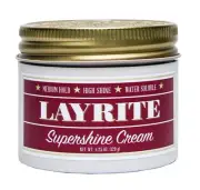 Layrite Supershine Cream Medium Hold High Shine Water Soluble 4.25 oz.