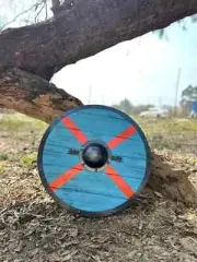 24'' Medieval Wooden Authentic Battle Warrior Norse Mythology Viking Shield