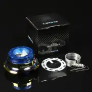 NRG STEERING WHEEL LOCK QUICK RELEASE ADAPTOR KIT GEN 2.8 BLUE BODY+IRIDIUM RING